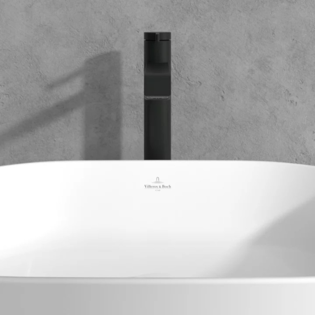 Mitigeur lavabo surélevé Dawn sans tirette Matt Black