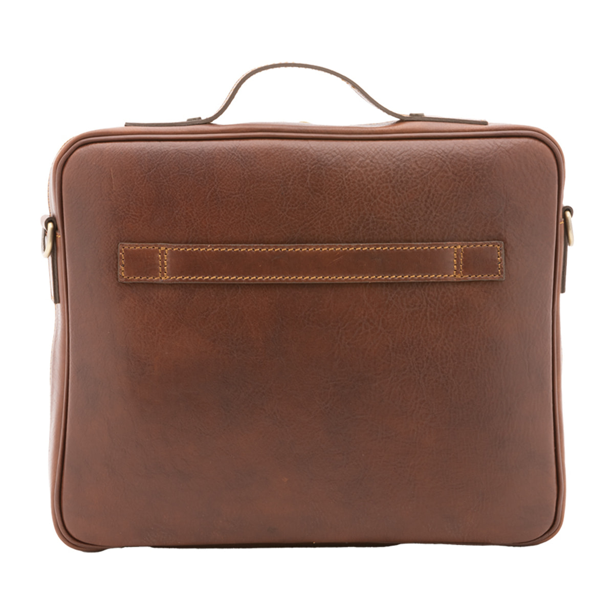 Borsa a mano  unisex In Vera pelle Made in Italy 38x32x6 cm