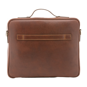 Borsa a mano  unisex In Vera pelle Made in Italy 38x32x6 cm