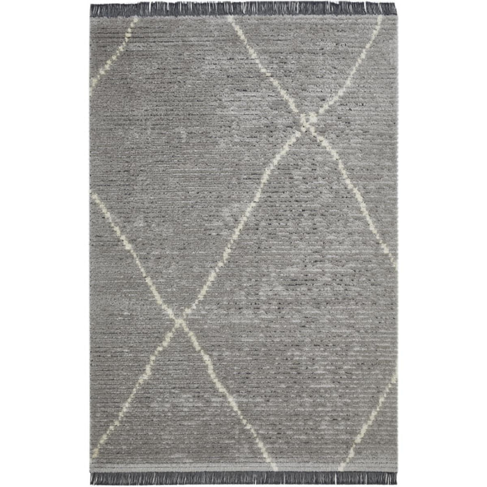 Tapis salon et chambre tissé motif faux uni KIKI