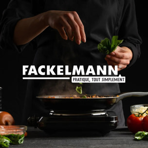 Couvercle de cuisson adaptable en verre et silicone Fackelmann