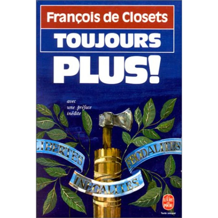François de Closets | Toujours plus | Livre d'occasion
