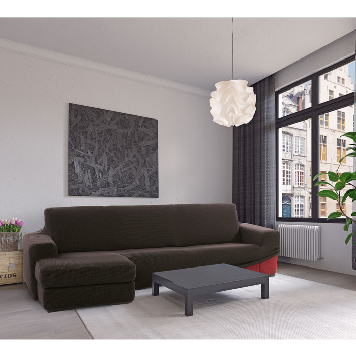 Funda para Chaise Longue izquierdo (visto de frente) brazo corto SÚPER ELÁSTICA modelo HELENA