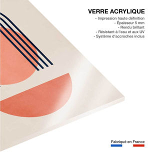 Tableau dessin Bauhaus abstrait Tableau plexiglas