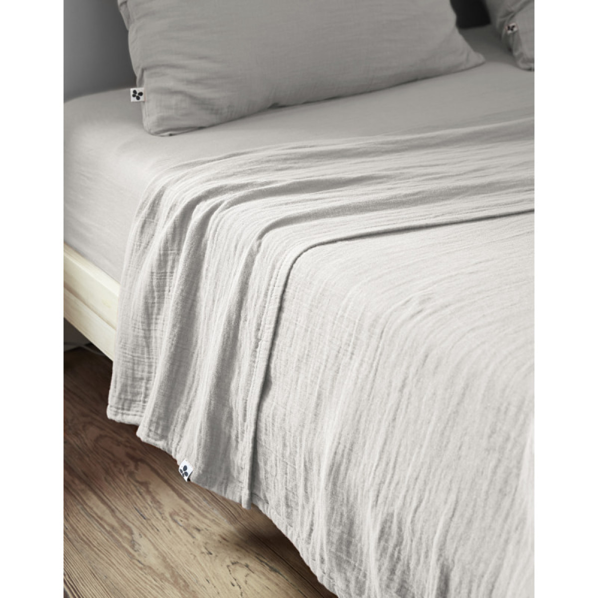 Drap plat "Gaïa" "Gaze de Coton"  -  Gaïa Nuage