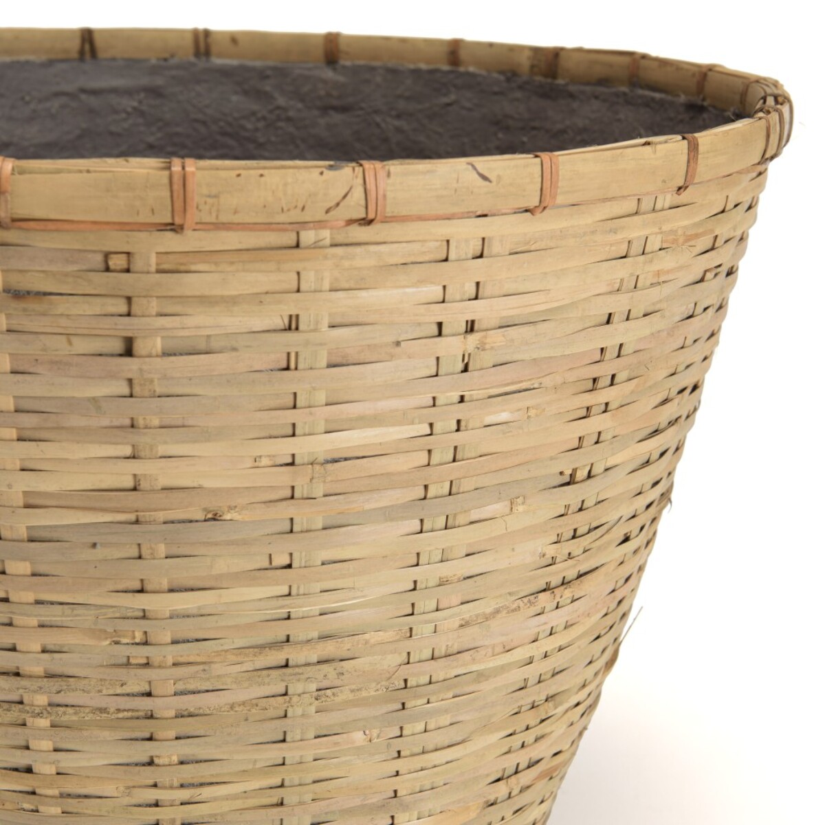 HECTOR - Pot de fleur rond 60x60cm en bambou naturel