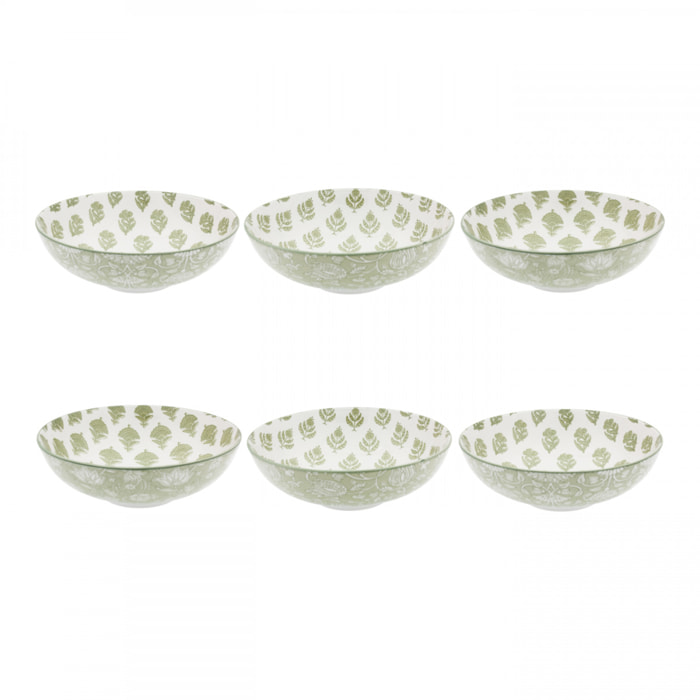 Lot de 6 assiettes creuses, SOLIMAN