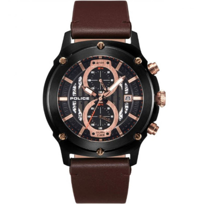 Reloj Police R1451324001 Hombre Analogico Cuarzo con Correa de Cuero