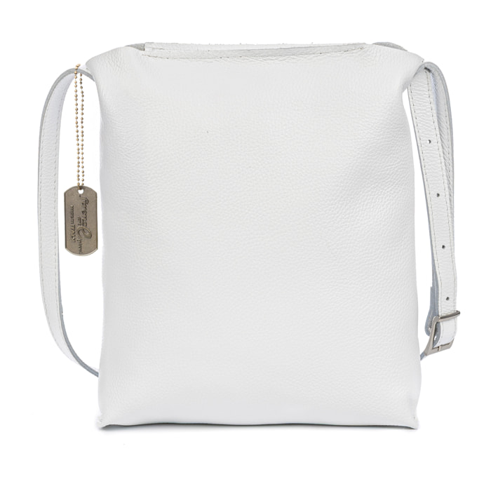 Bagnoa borsa a spalla donna. Pelle autentica Dollaro.