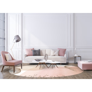 Alfombra de vinilo CERAMIKO, Larissa, diseño moderno [Diam] 180 cm