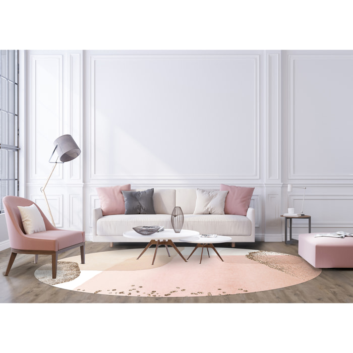 Alfombra de vinilo CERAMIKO, Larissa, diseño moderno [Diam] 180 cm