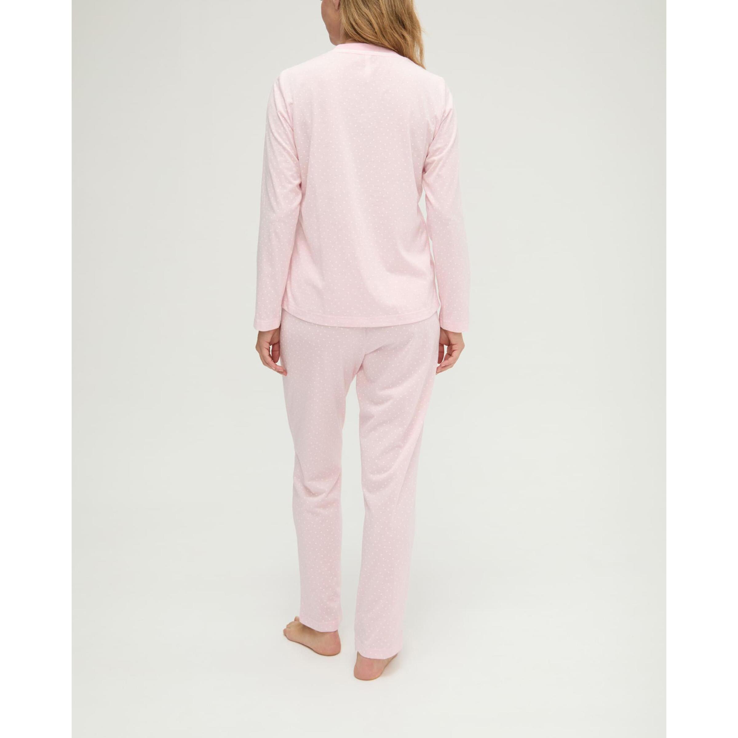 Pijama mujer de pico con corazoncitos