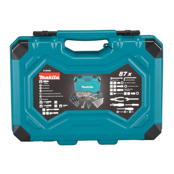 Coffret d'outillage à main 87 PCS - MAKITA - E-08458