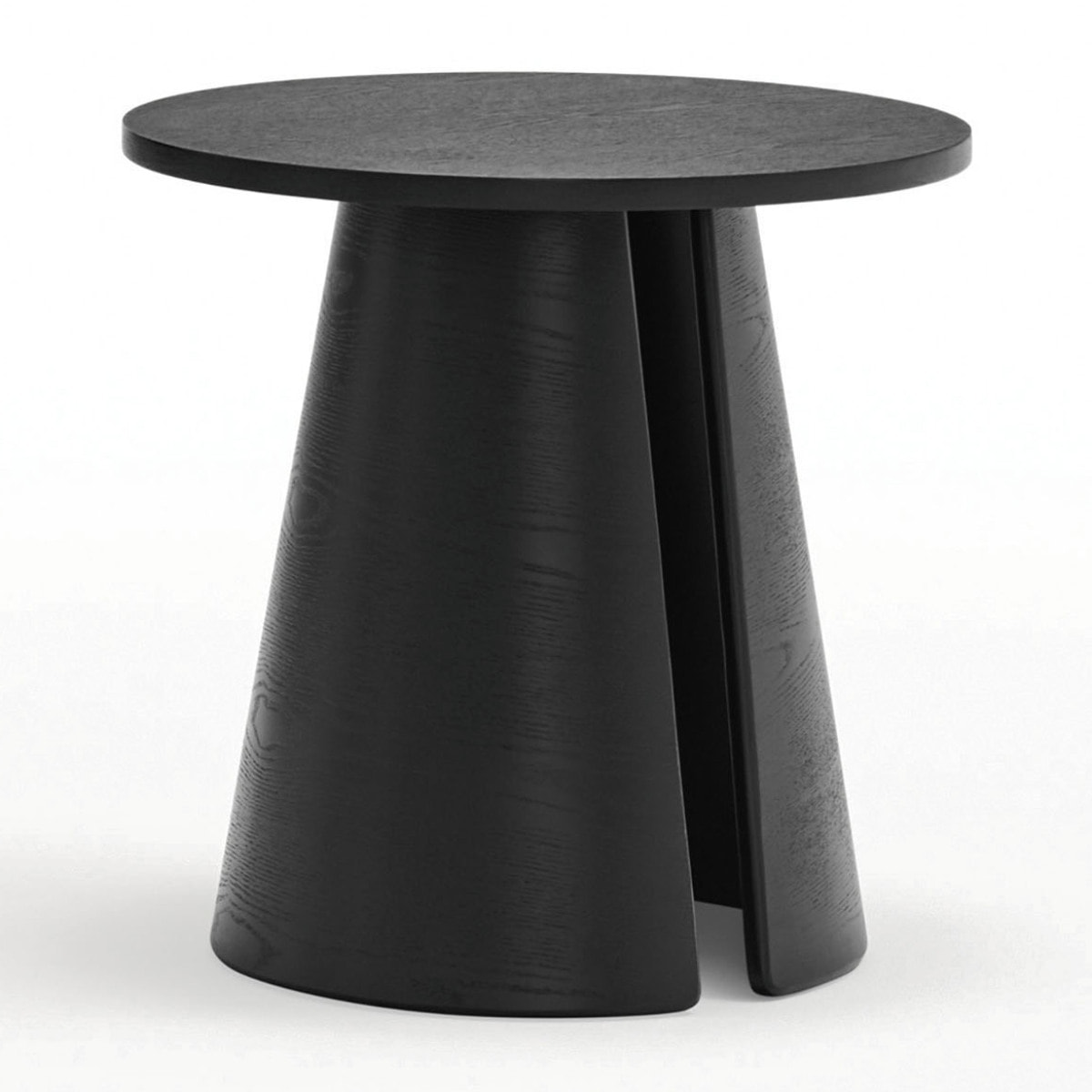 Mesa auxiliar redonda Cep negro