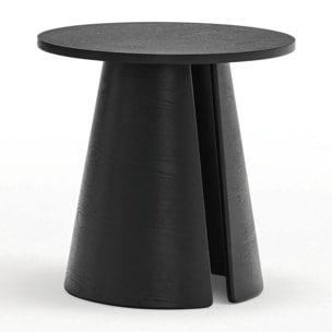 Mesa auxiliar redonda Cep negro