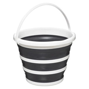 Seau pliable 10L blanc gris