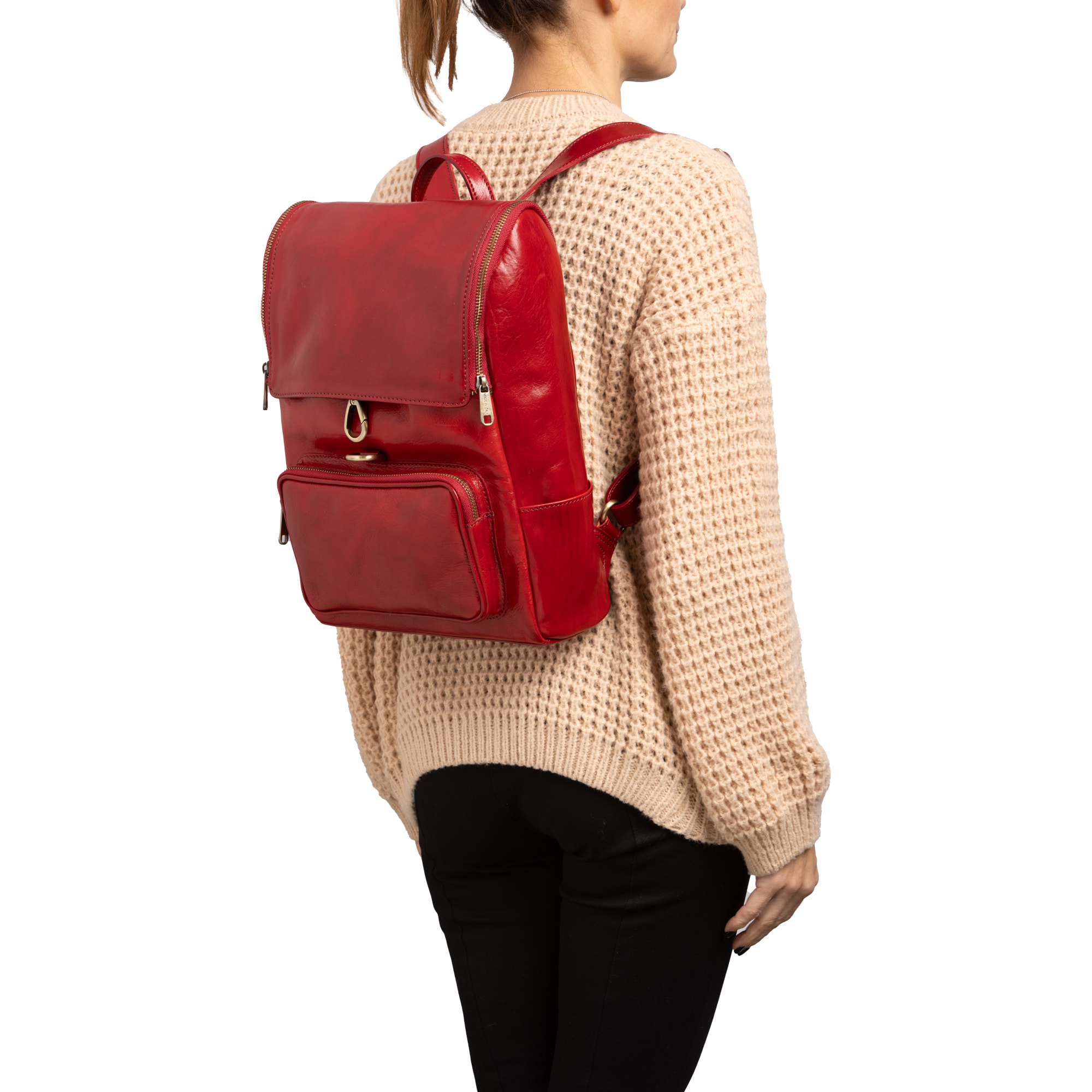 Borsa a spalla  da donna In Vera pelle Made in Italy 27x35x9 cm