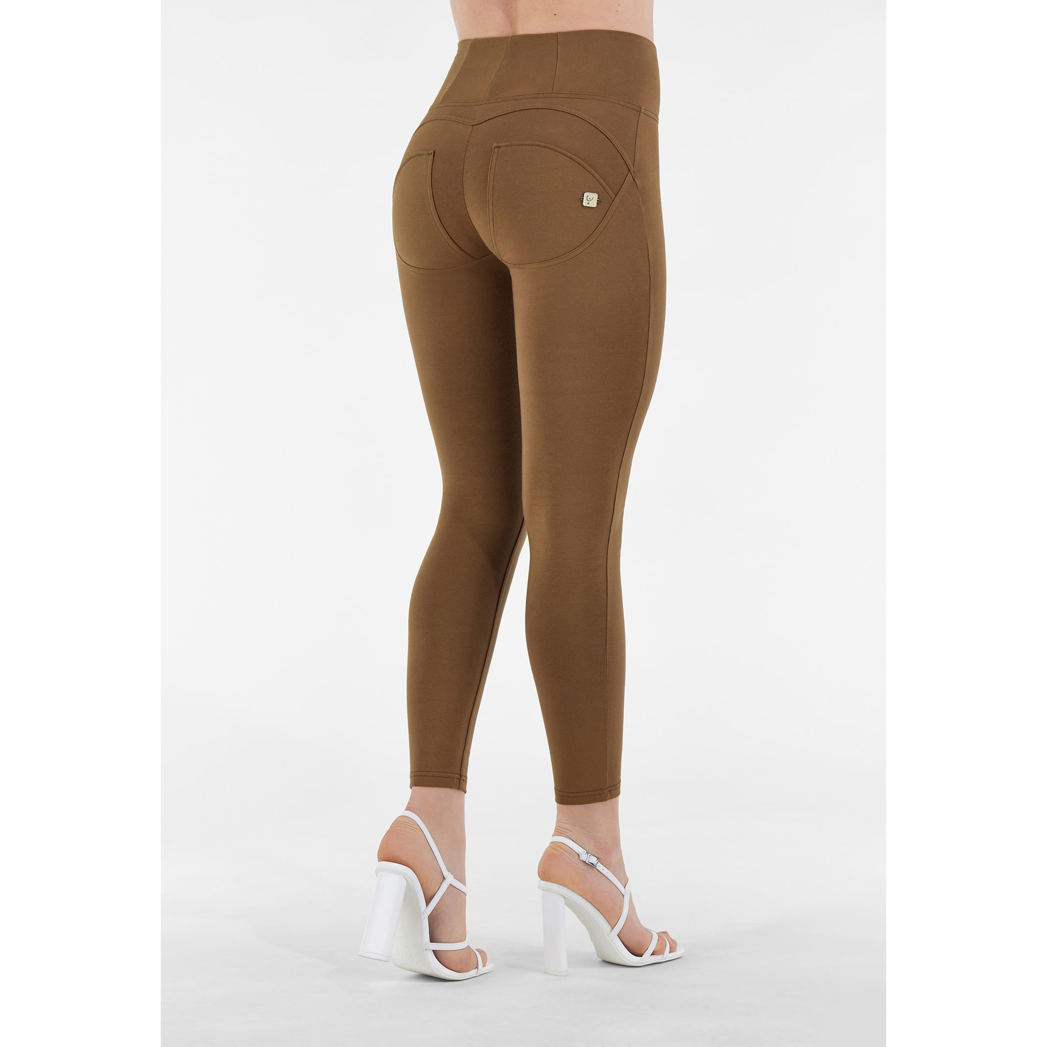 Pantaloni push up WR.UP® 7/8 superskinny vita alta con zip