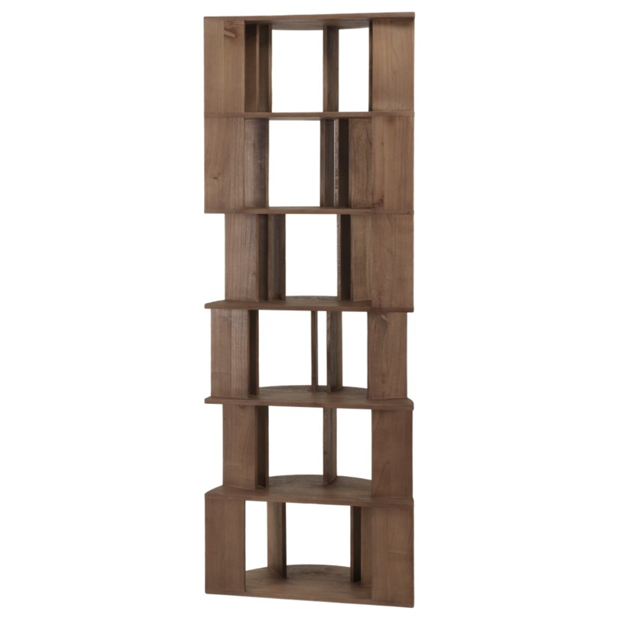 ROMY - Bibliothèque artistique en bois de mindi