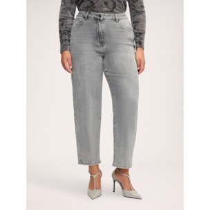 Fiorella Rubino - Jeans Mom Fit lavaggio grigio - Grigio