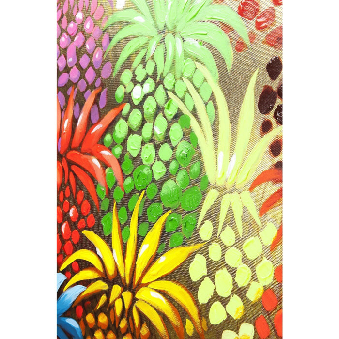 Tableau Touched éléphant ananas 50x40cm Kare Design