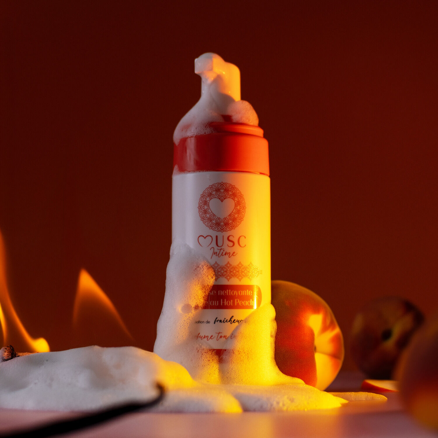Hot Peach - Mousse Nettoyante Intime 150 ml