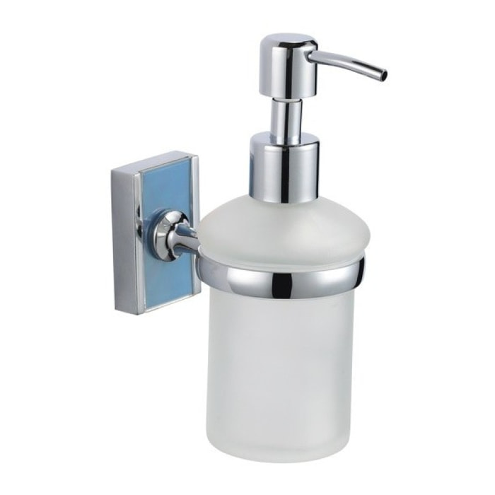 Distributeur de savon à  fixer Zinc Chromé ALBA Transparent MSV
