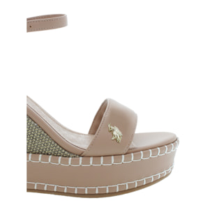 U.S. Polo Assn. - Sandali AYLIN025W/5YC1 in canvas per donna