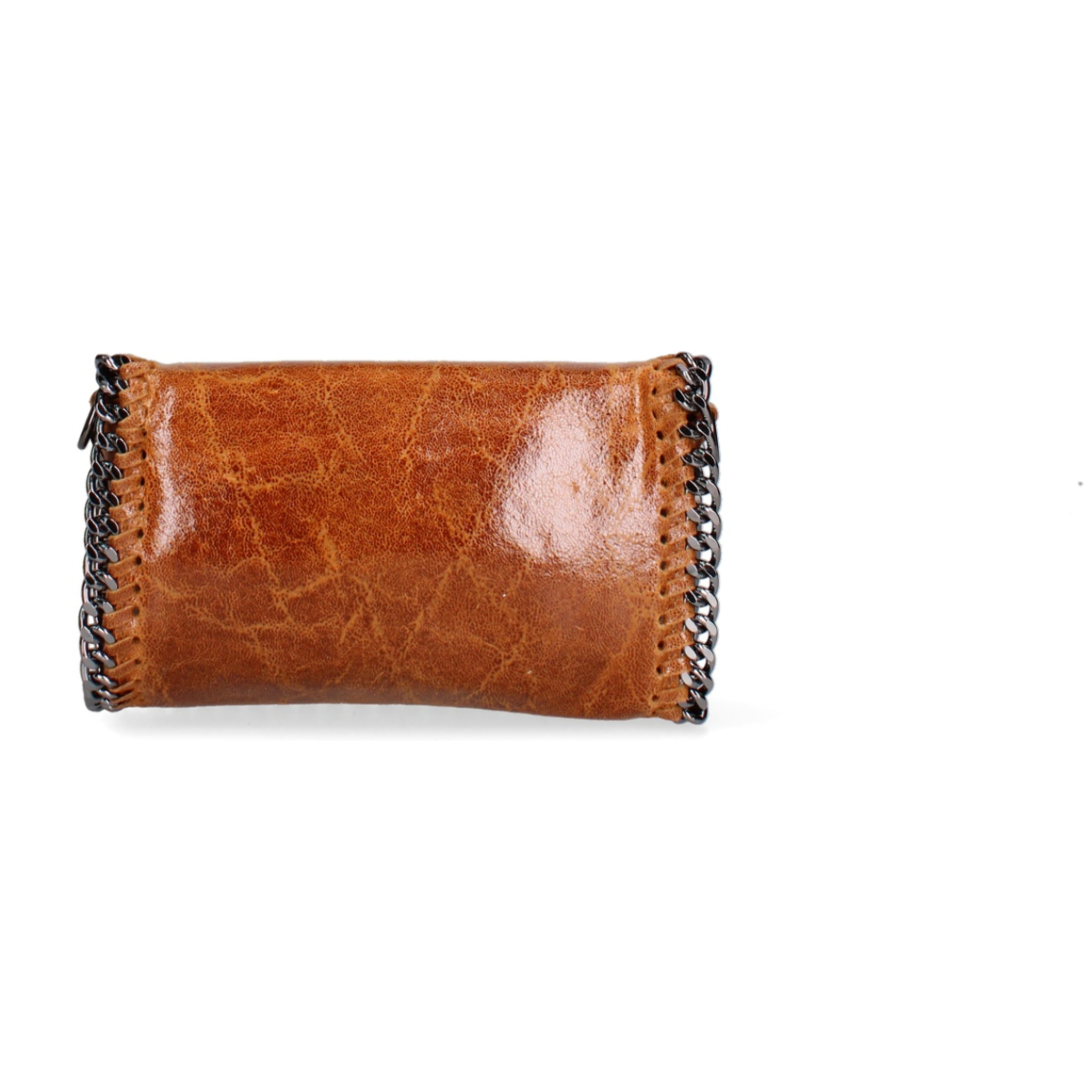 Borsa a tracolla da donna Made in Italy - Eolian Nova - Pelle scamosciata stampata - 22.0 x 13.0 x 4.0 cm