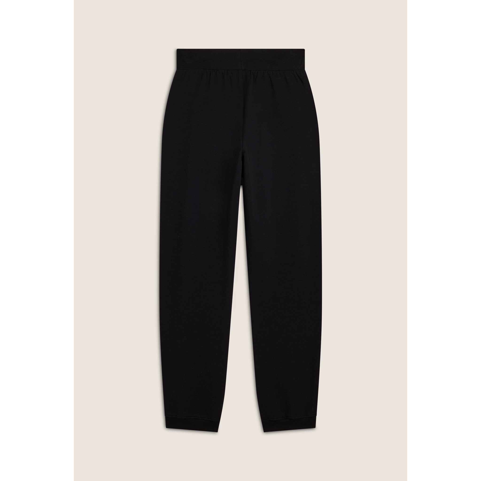 Pantaloni jogger donna in felpa garzata con elastico logato