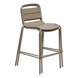 Chaise haute de jardin Alegoria empilable café