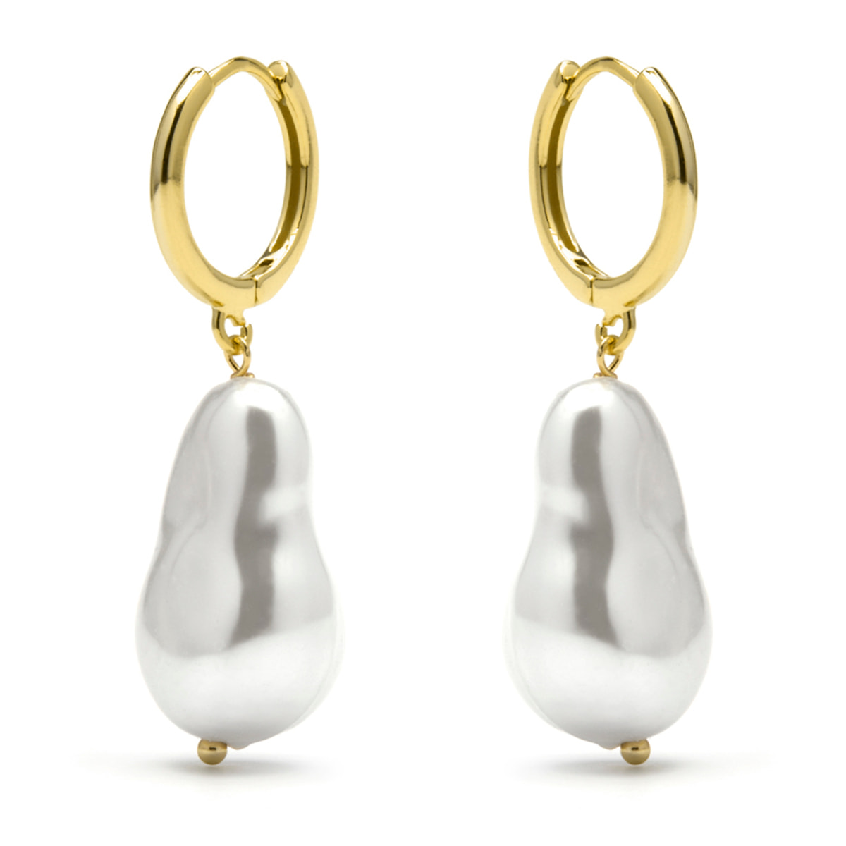 Pendientes Hasel acabado oro amarillo 18k