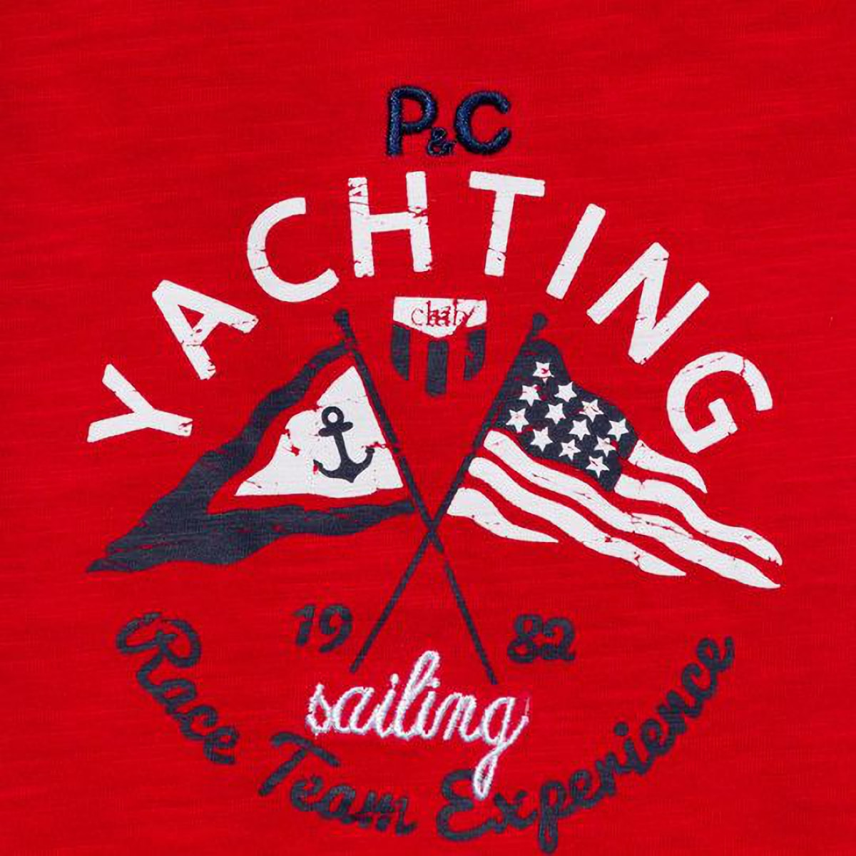 T-SHIRT JERSEY ROSSO YACHTING