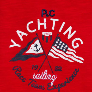 T-SHIRT JERSEY ROSSO YACHTING