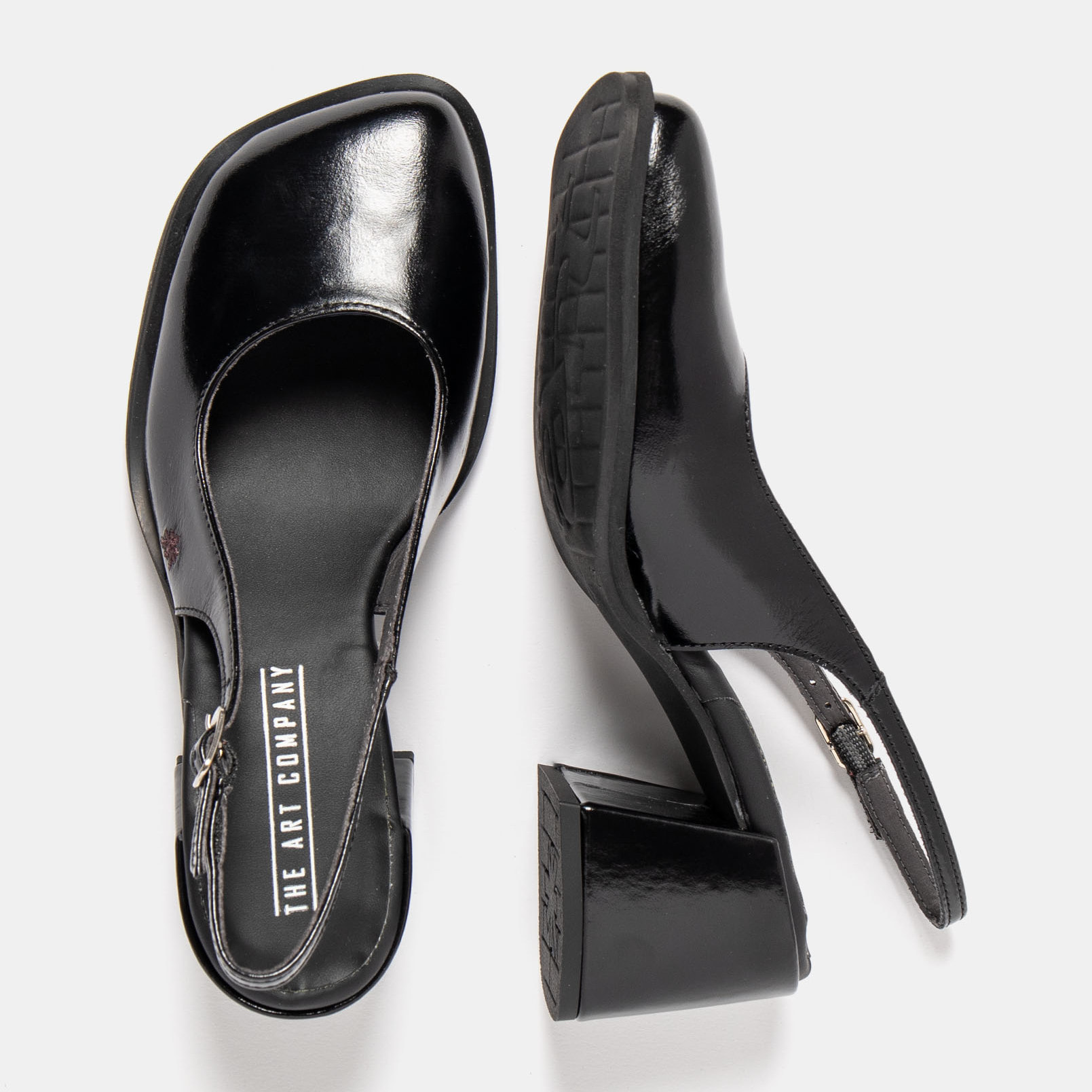 Sandalias con tacón 2012 NAPPA SHINNY BLACK / VERONA color Black