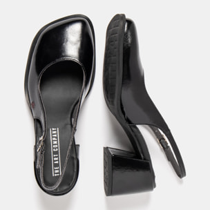 Sandalias con tacón 2012 NAPPA SHINNY BLACK / VERONA color Black