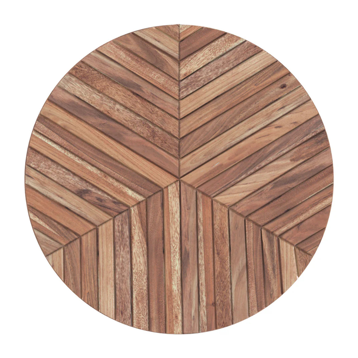 Table basse ronde en bois d'acacia D40 cm - Ella