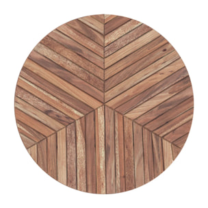 Table basse ronde en bois d'acacia D40 cm - Ella
