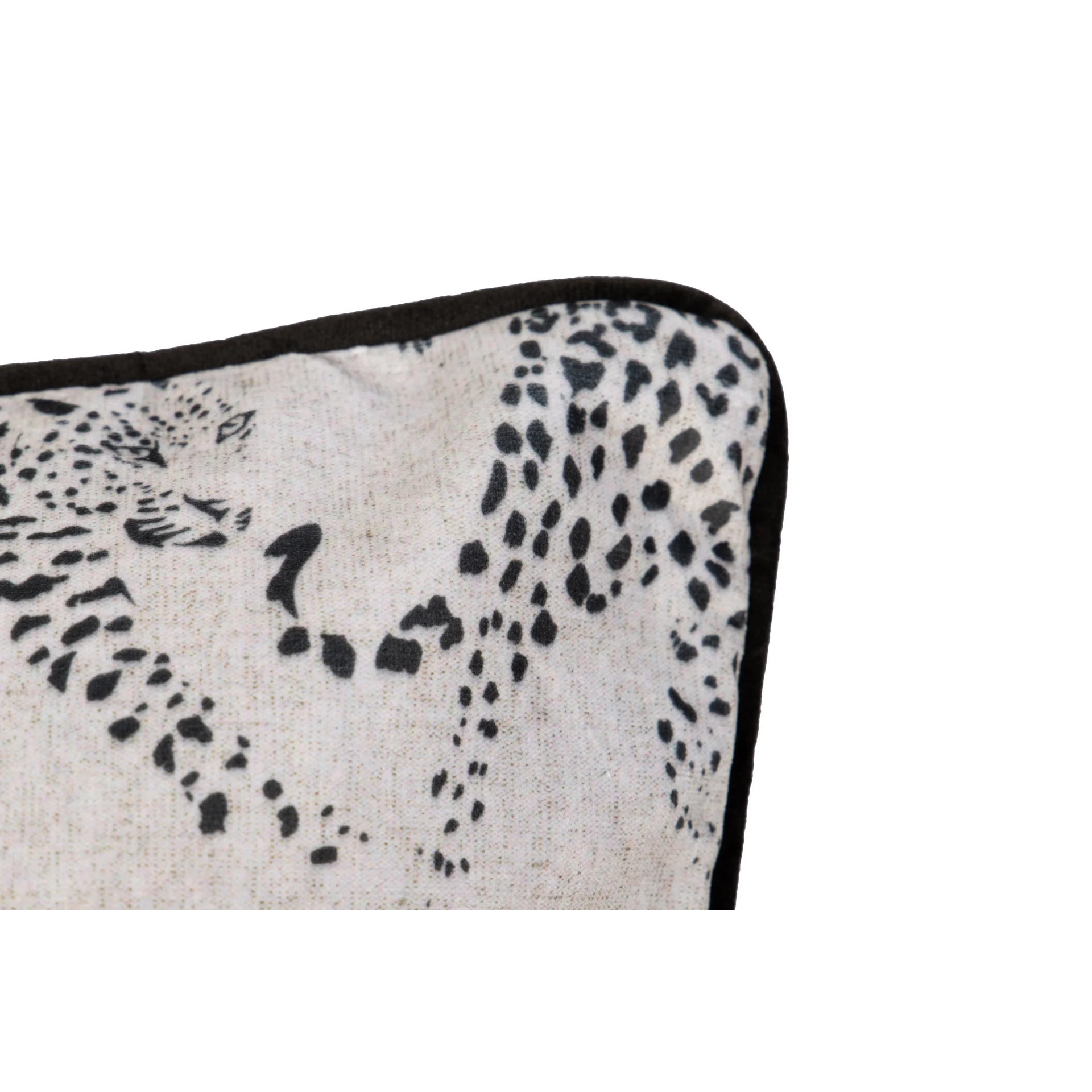 Cojin Velvet Leopardos 45x13x45 Cm