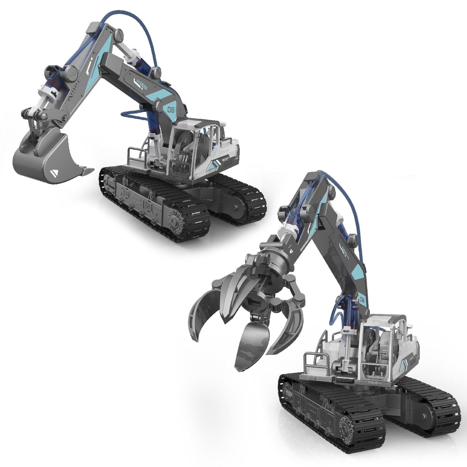 Macchinario idraulico 6 in 1 per costruire. 223 pezzi.