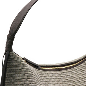 Borsa a spalla Cheval Firenze Laila S/S Testa di Moro (Rafia Greige)