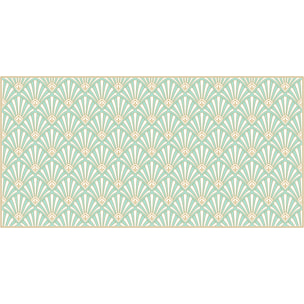 Alfombras vinílicas de Ceramiko - coquille turquoise