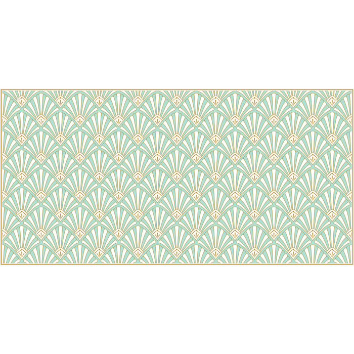 Alfombras vinílicas de Ceramiko - coquille turquoise