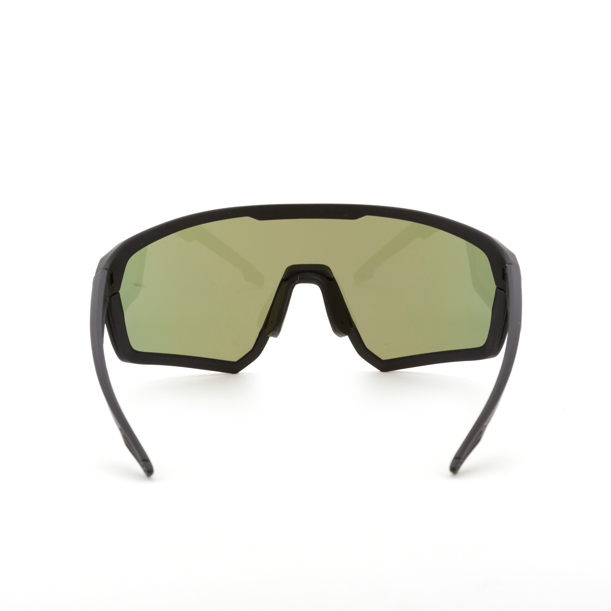Gafas de ciclismo OCEAN COURSE - Negro mate / Revo roja