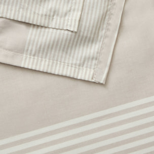 Funda nórdica azul de algodón percal de 180 hilos