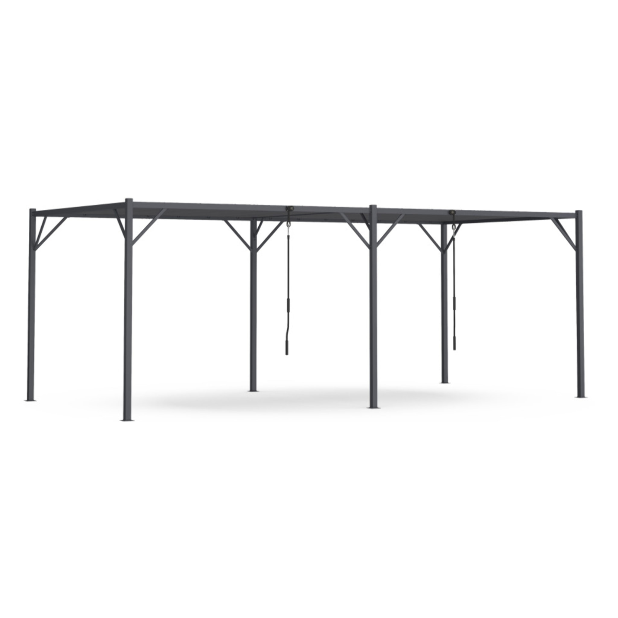 Pergola Venice 3x6m toit lames orientables gris