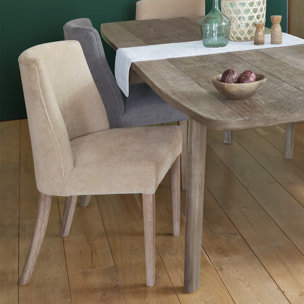 Chaise "Livia" - beige lin