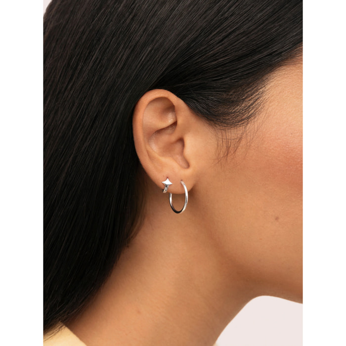 Orecchino Tiny Star Argento