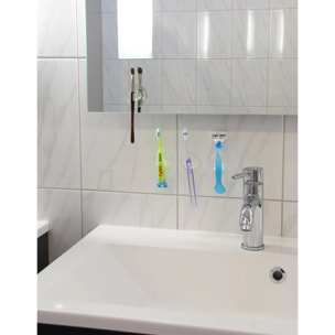 Porte-brosse à dents avec ventouse Fackelmann Tecno