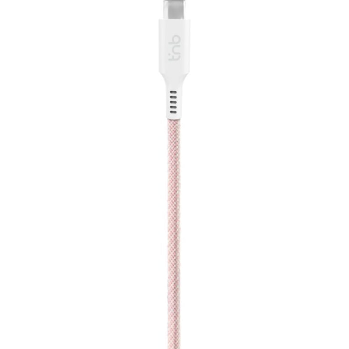 Câble de charge TNB USB-C/USB-C 1.5m gaine aimantée rose